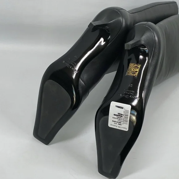 Acne Studios Bezither Leather Knee-High Boots size 37 - Picture 15 of 16